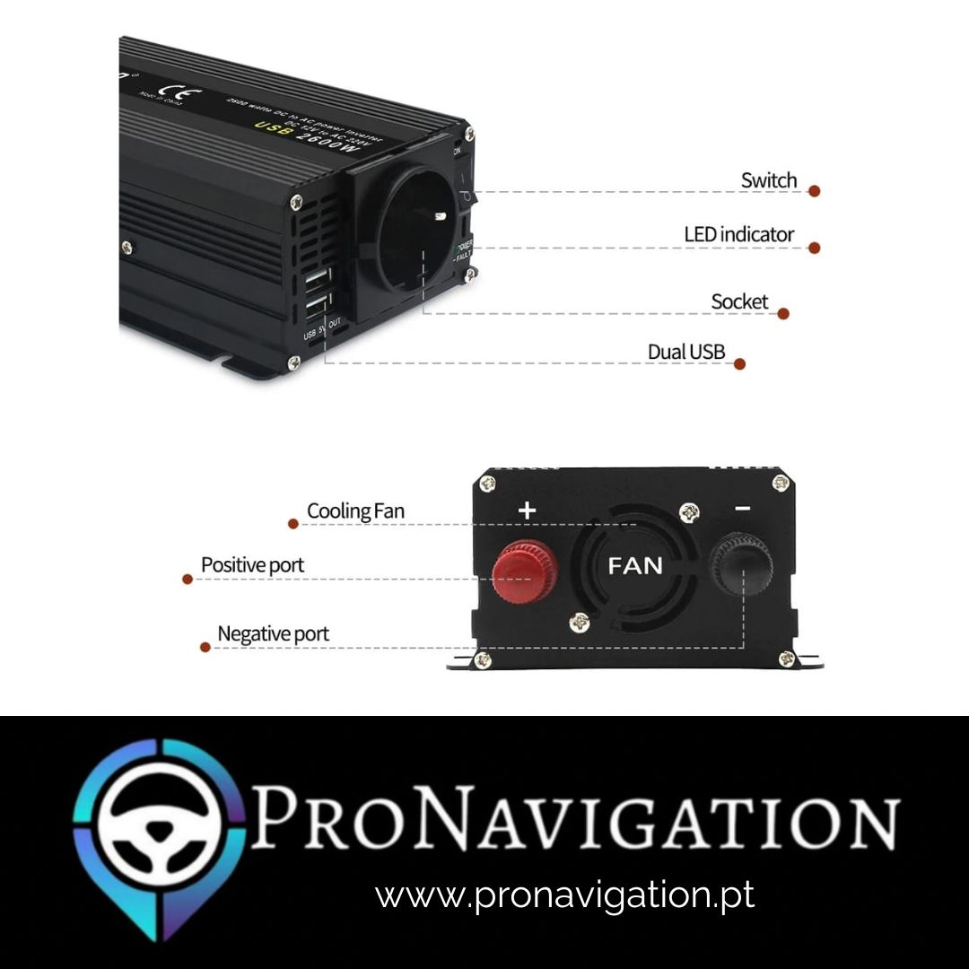 Inversor 500w/1500w Isqueiro