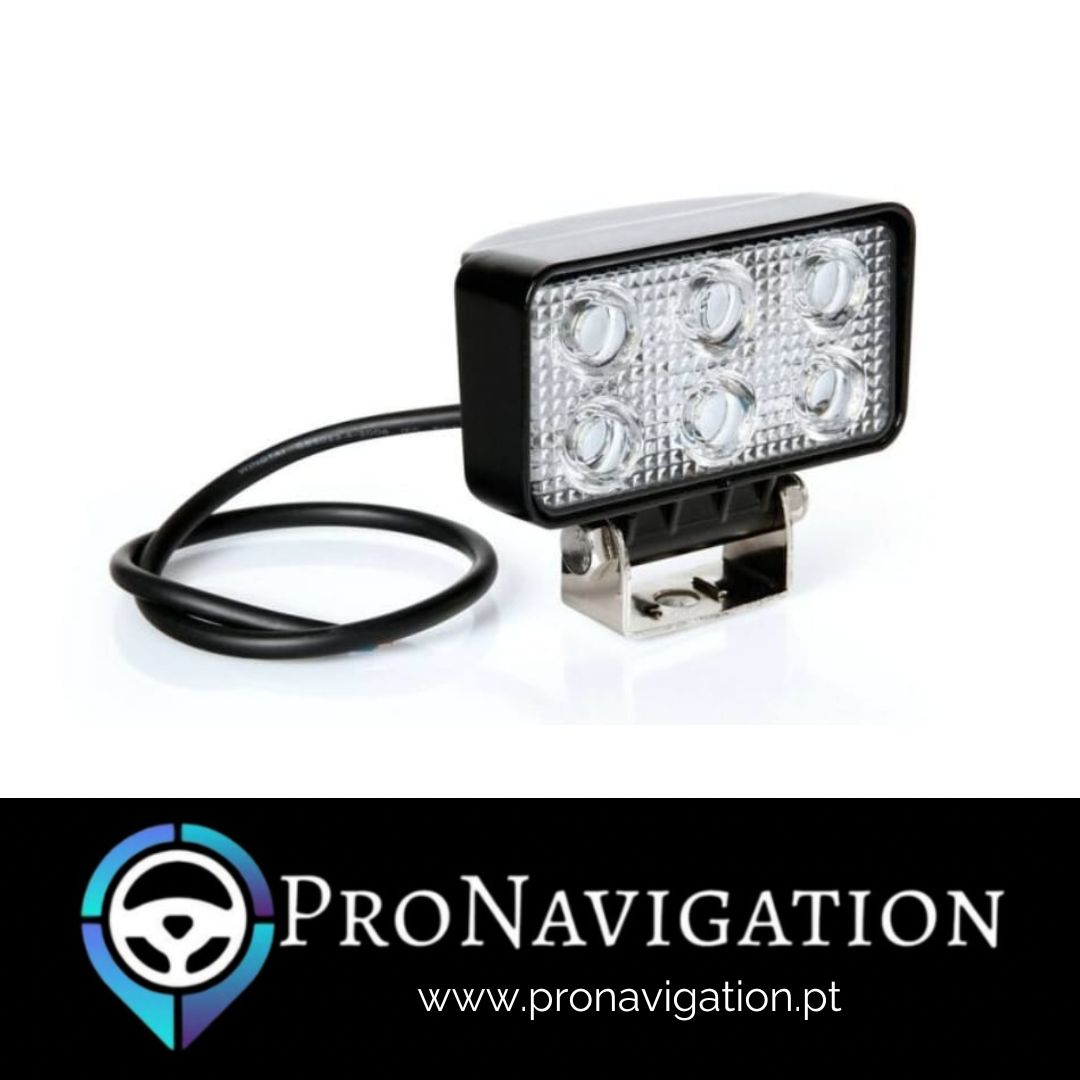 Farol Auxiliar 6LED 18W 12v/24v