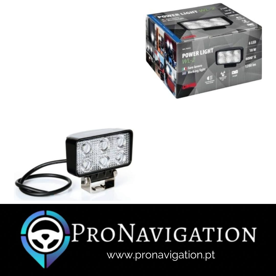 Farol Auxiliar 6LED 18W 12v/24v