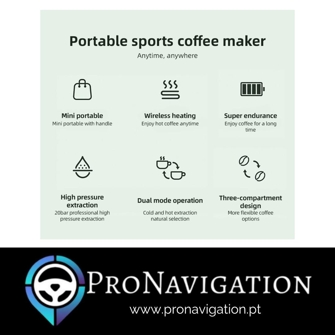 Máquina de café sem Fios (Nespresso/Dolce Gusto/Café em Pó)