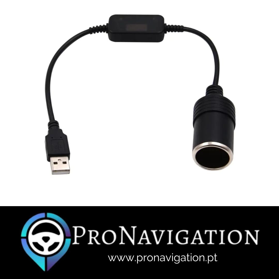 Adaptador USB para Isqueiro 12V