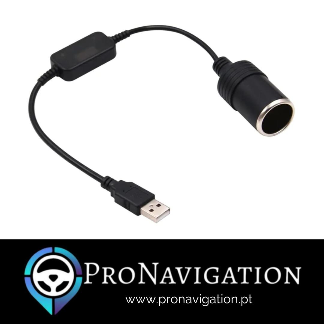 Adaptador USB para Isqueiro 12V