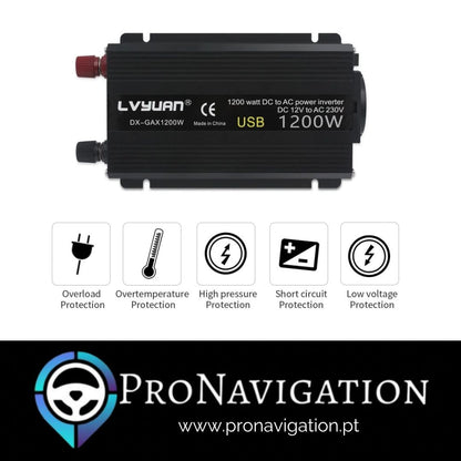 Inversor 500w/1500w Isqueiro