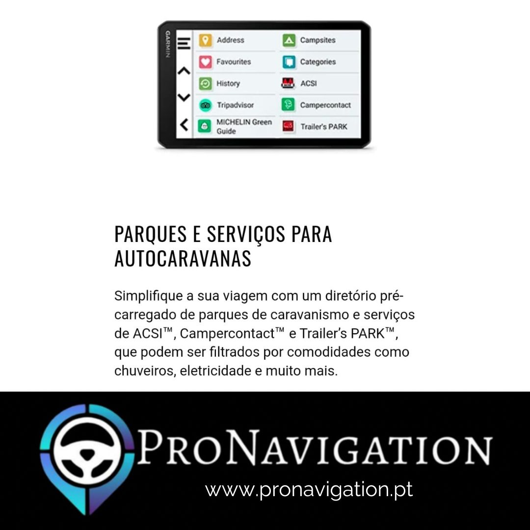 GPS Garmin Camper 795(Autocaravana)