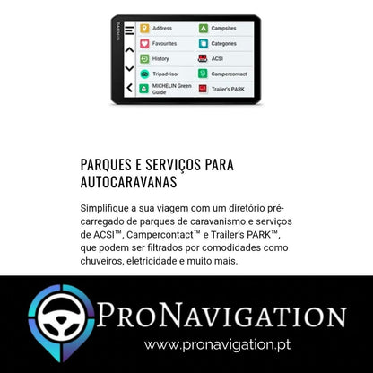 GPS Garmin Camper 795(Autocaravana)