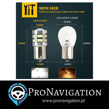 Lâmpada LED Interior cabine (1156 BA15S) 12V/24V