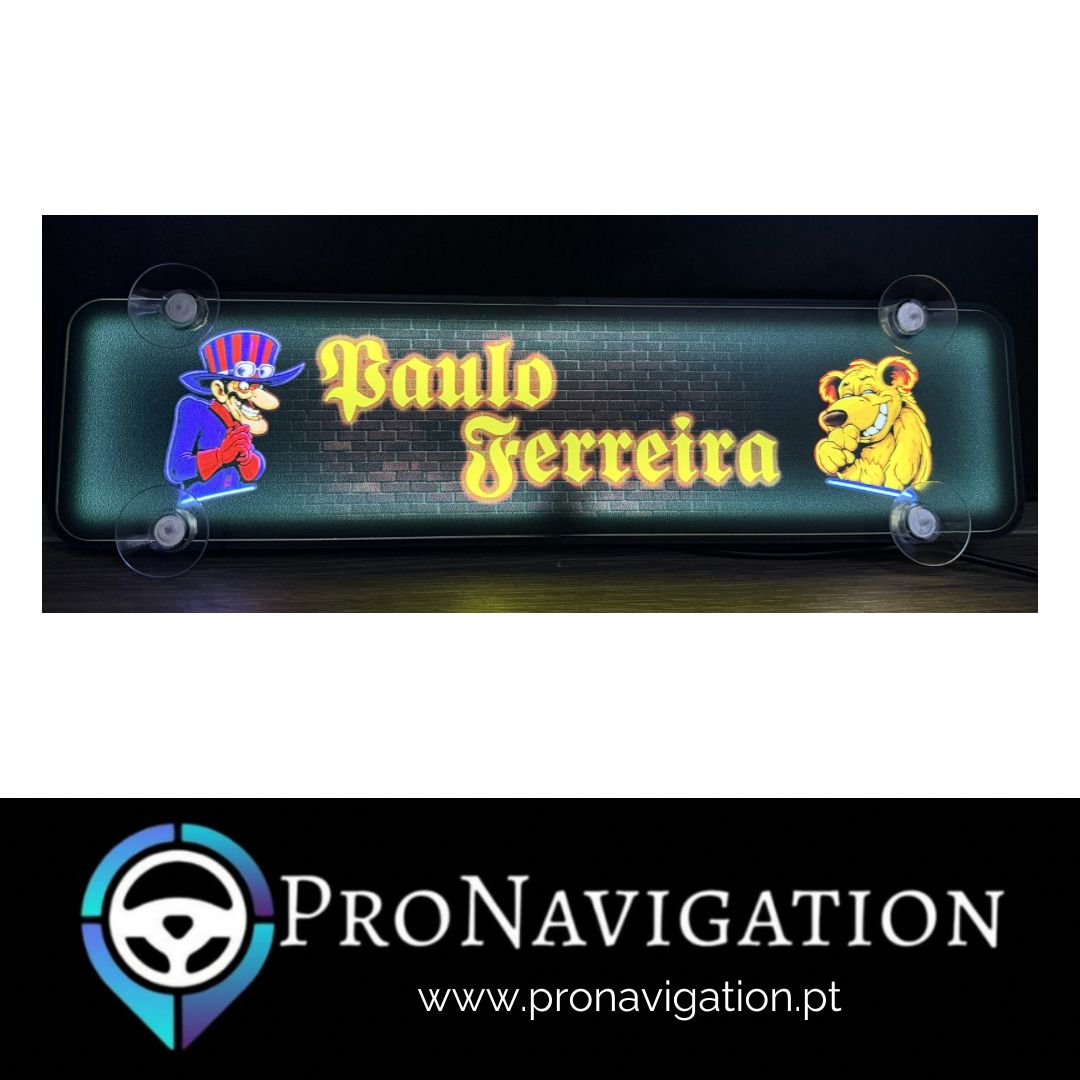 Placa Luminosa (Não trespassa luz para interior)