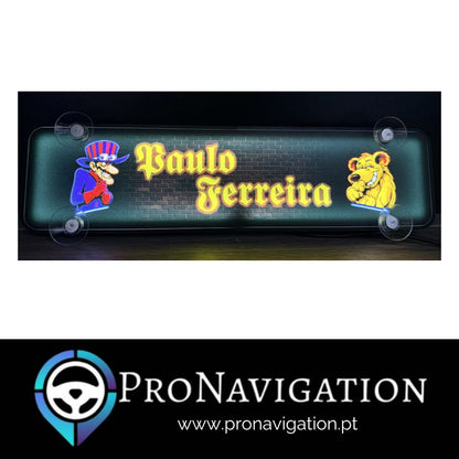 Placa Luminosa (Não trespassa luz para interior)