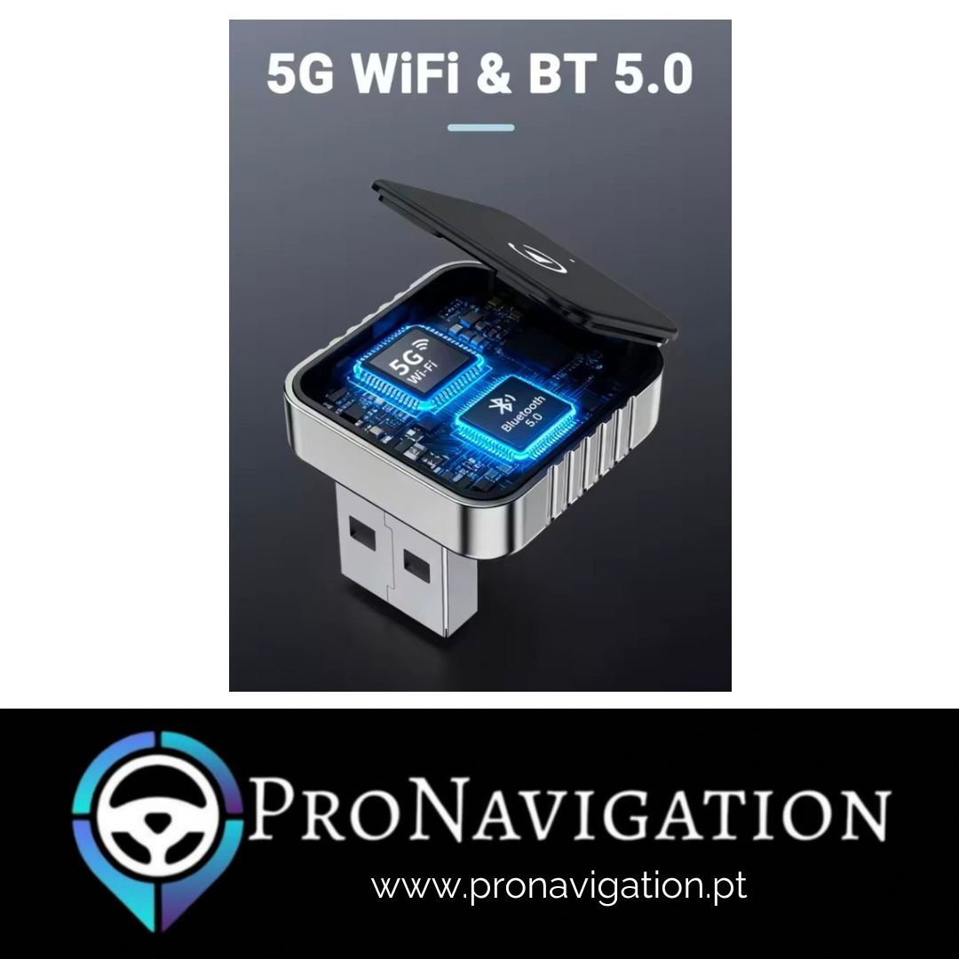 Adaptador CarPlay / Android Auto sem fios