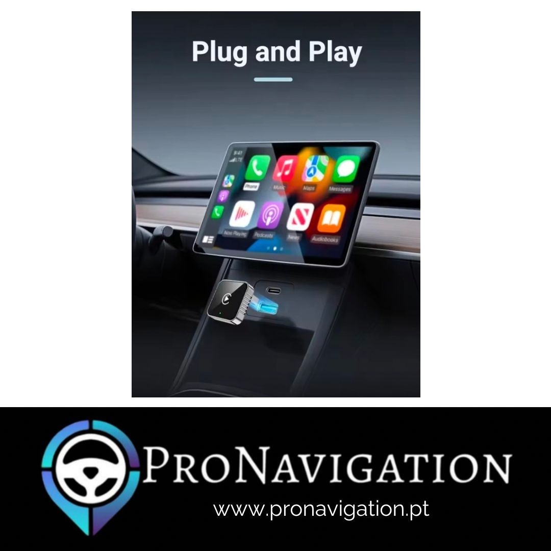 Adaptador CarPlay / Android Auto sem fios