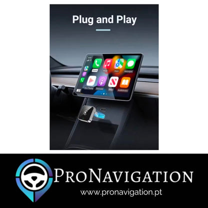 Adaptador CarPlay / Android Auto sem fios