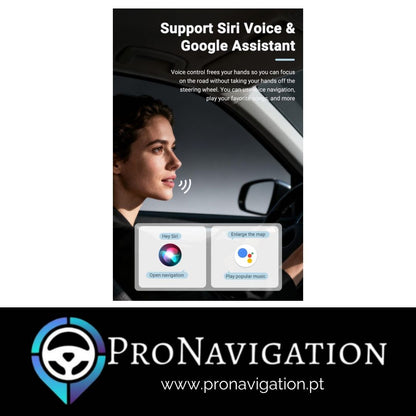 Adaptador CarPlay / Android Auto sem fios