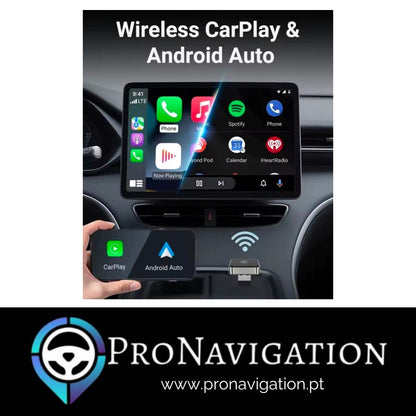 Adaptador CarPlay / Android Auto sem fios
