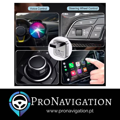 Adaptador CarPlay / Android Auto sem fios